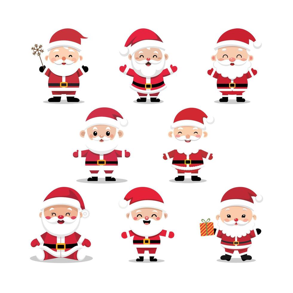 Baby happy santa vector