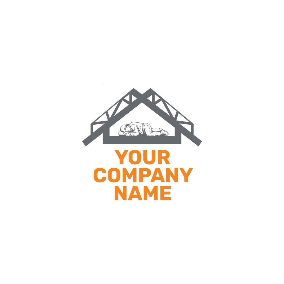 Clean Construction Logo Template vector