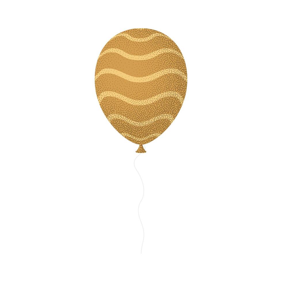 A balloon with a wavy pattern on it vector