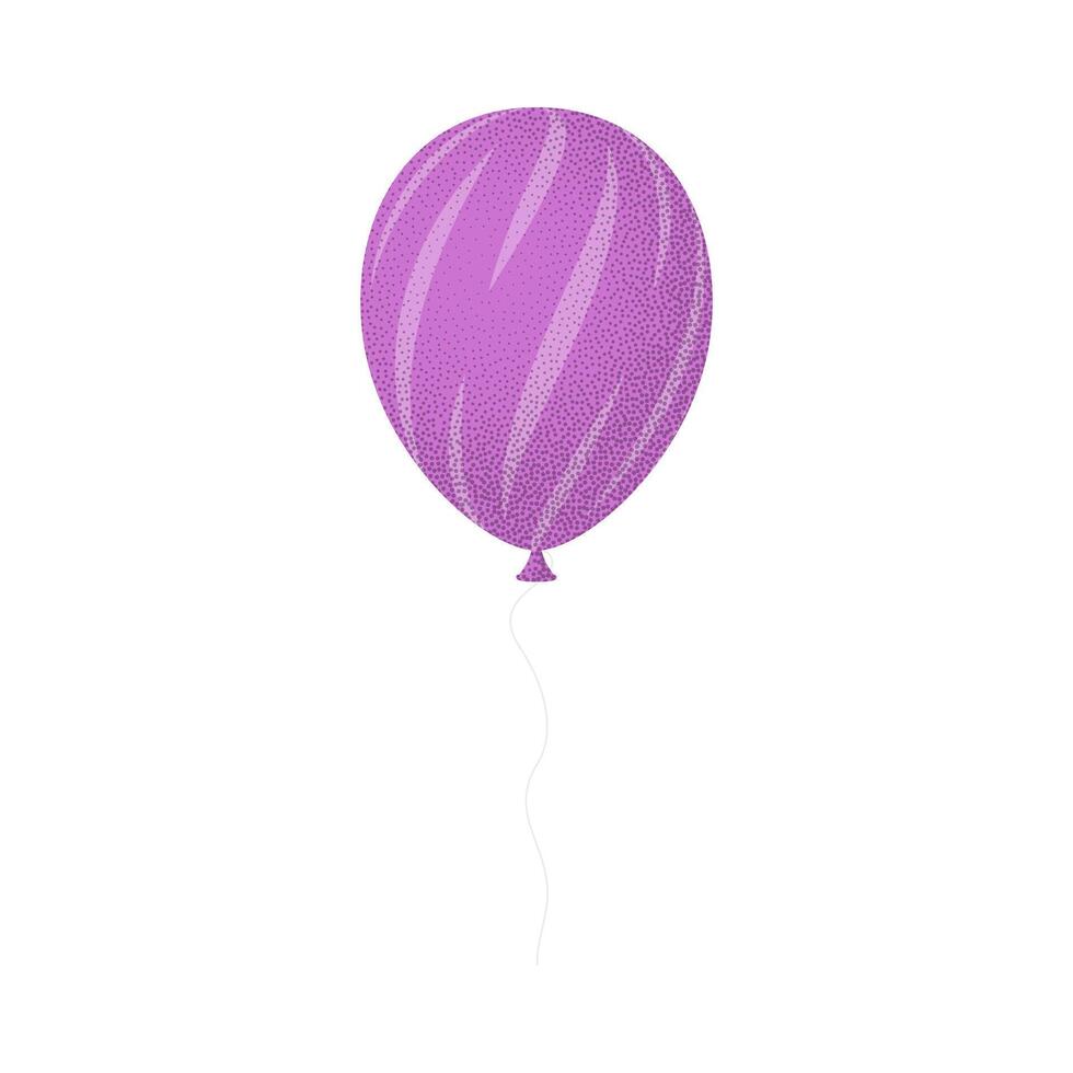 A purple balloon with a white background vector