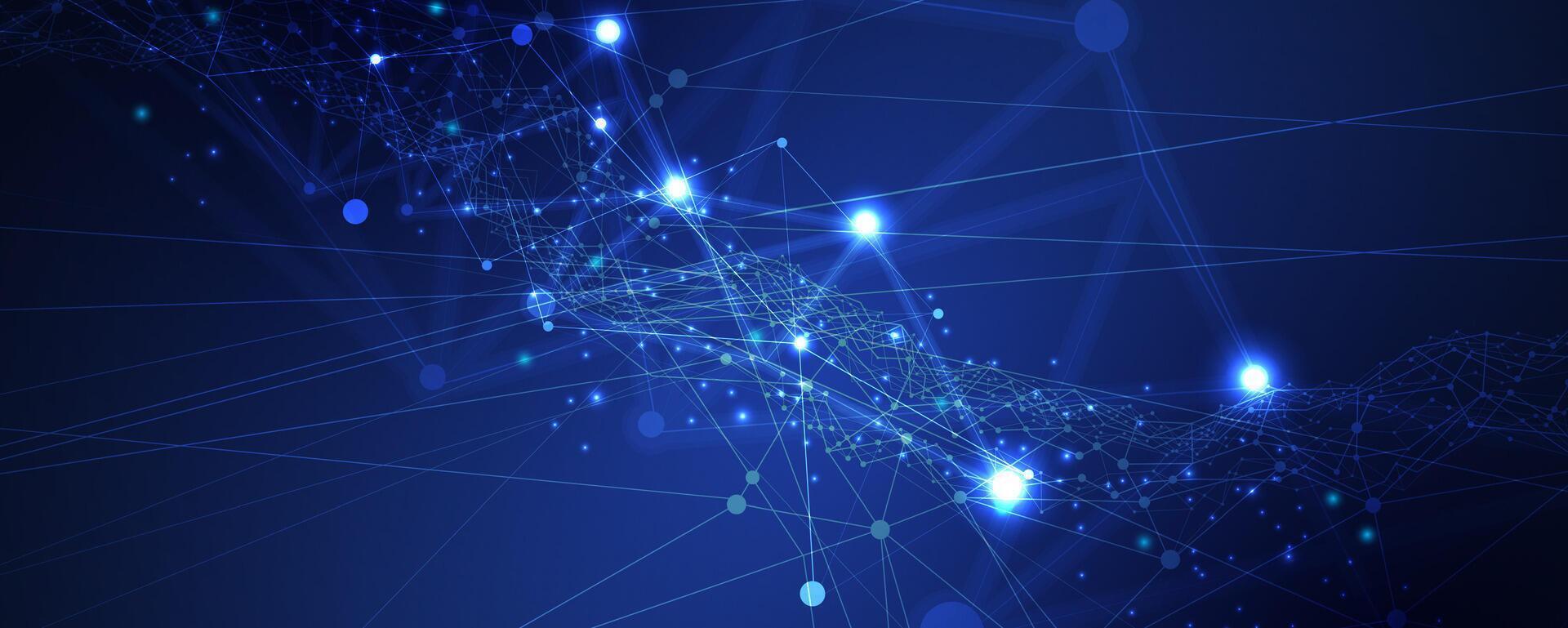 The intersection of big data, internet business, and cutting edge technologies vector