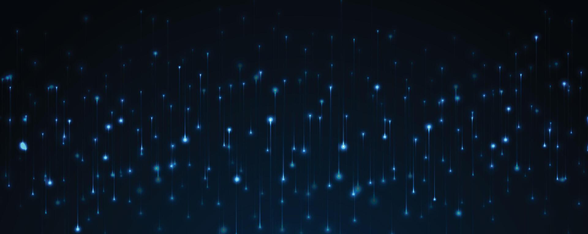 blue rain drops on a dark background vector