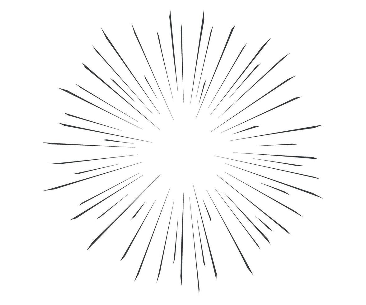 Abstract radial lines for comic effect. Speed shot illustrations. design for manga comics. vector