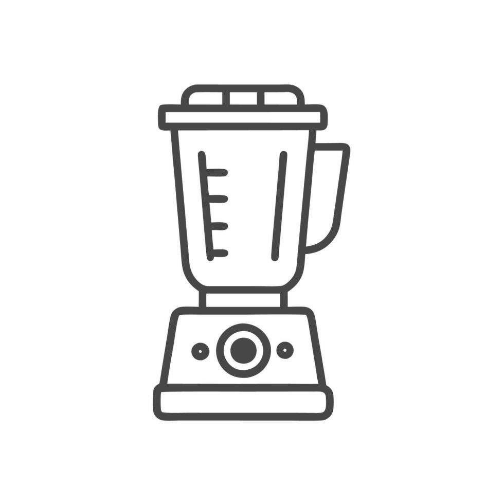 Stylish kitchen blender ready to create healthy smoothies and delicious soups in a modern cooking space vector