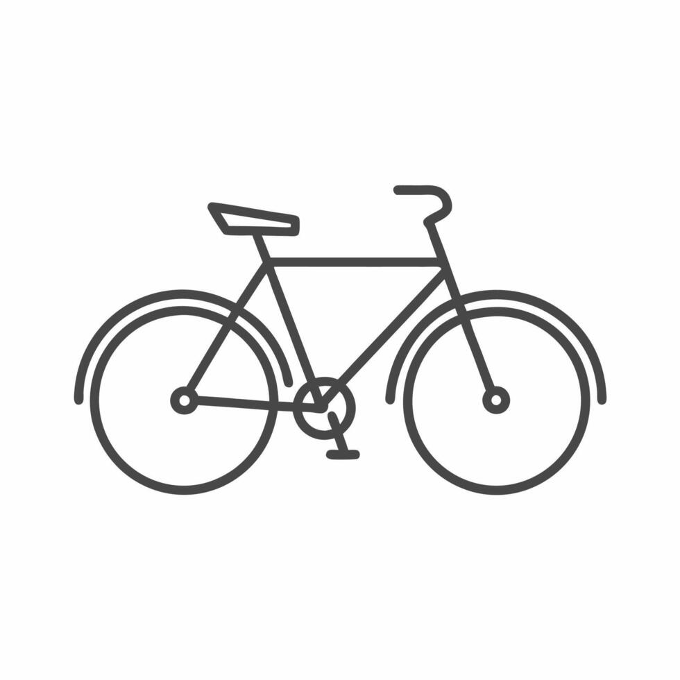 illustration of a classic bicycle design with sleek lines and minimalist charm, perfect for cycling enthusiasts and art lovers alike vector