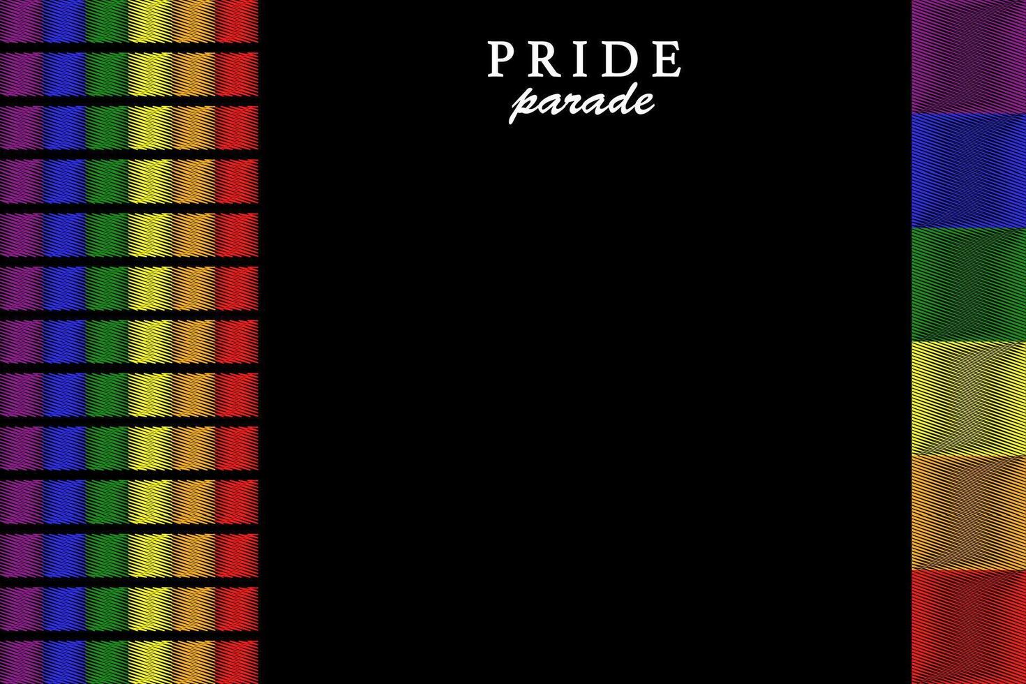 Pride parade 2025 banner design vector