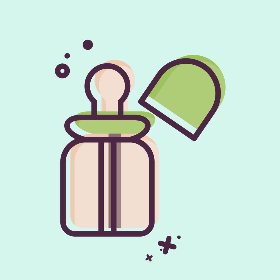 Icon Milk Bottles. related to Kindergarten symbol. MBE style. design editable vector