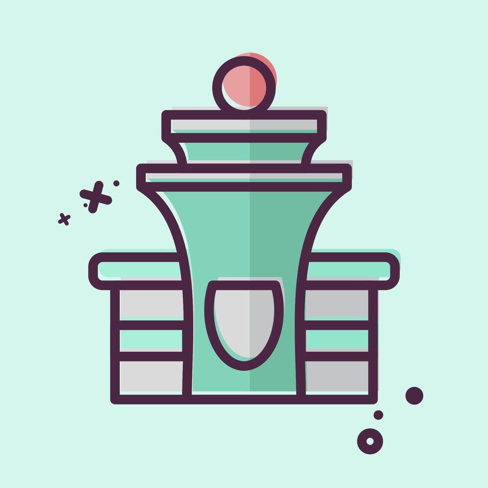 Icon Control Tower. related to Travel symbol. MBE style. design editable vector