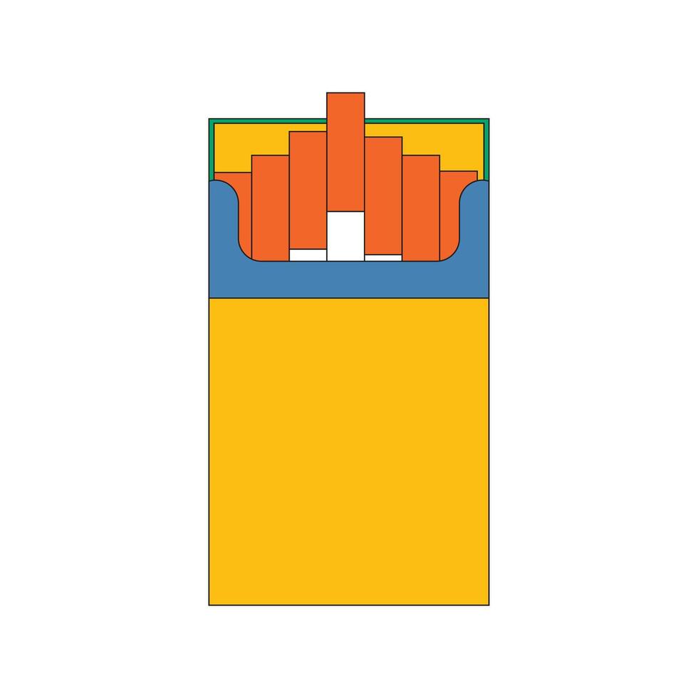 Illustration cigarette retro outline unique design vector