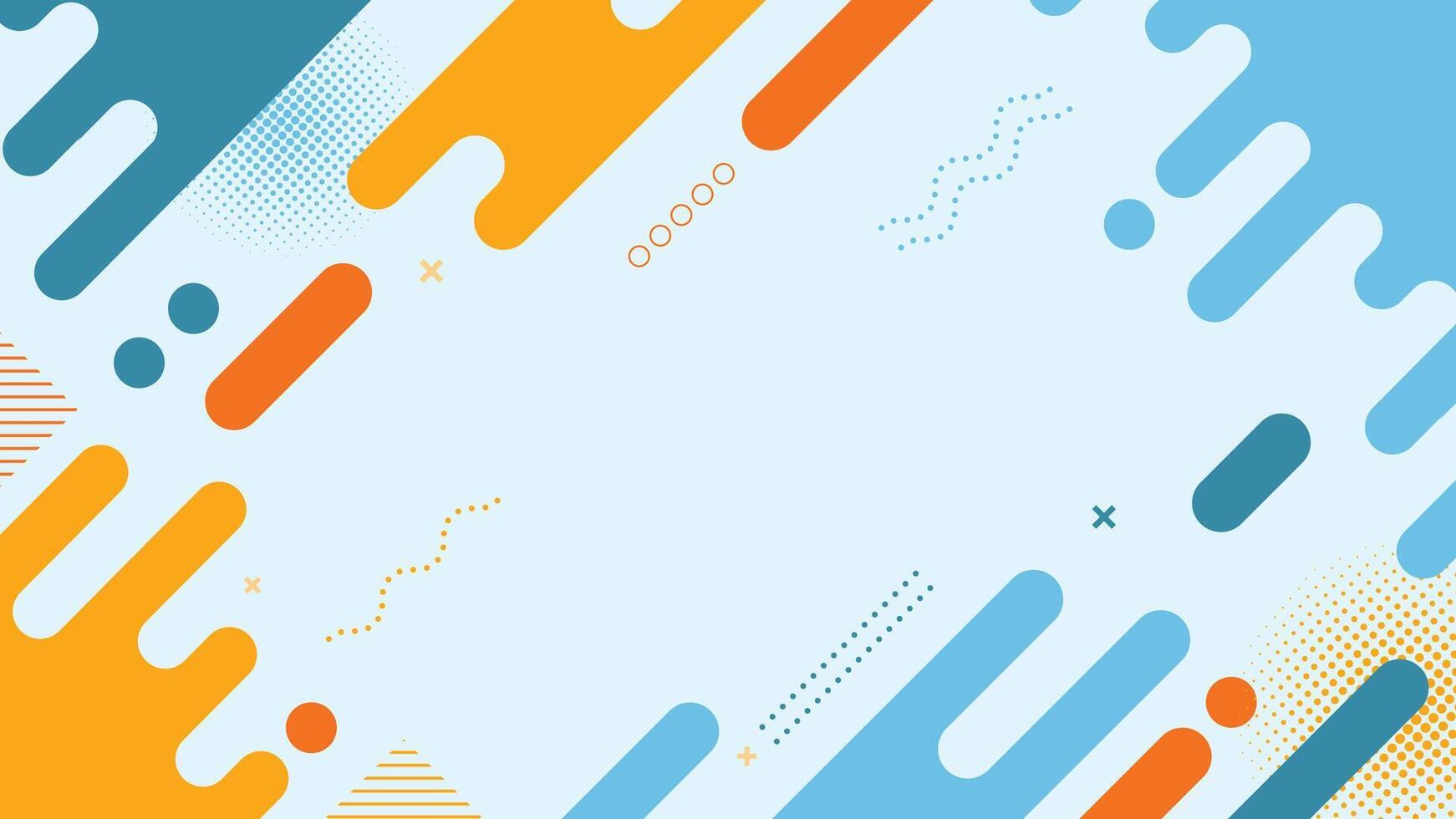 Memphis , Abstract Colorful Paint Splash Pattern with Geometric Memphis Design Background. vector