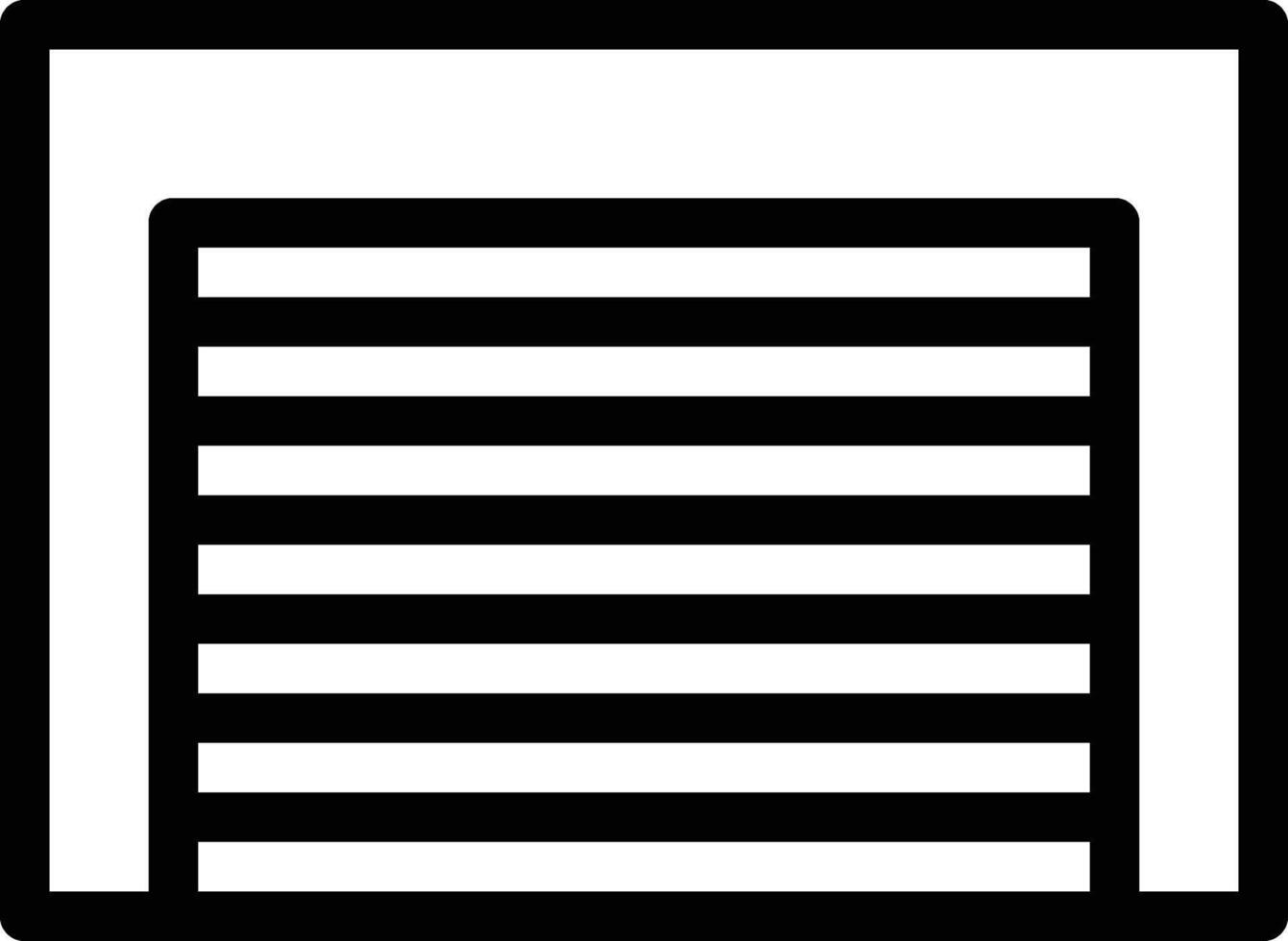 A black and white icon of a door vector
