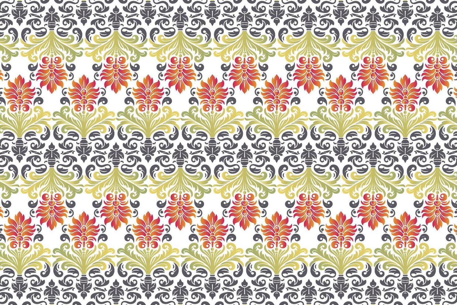 elegant floral pattern with tropical botanical motifs for textiles fashion prints and wallpaper designs vector