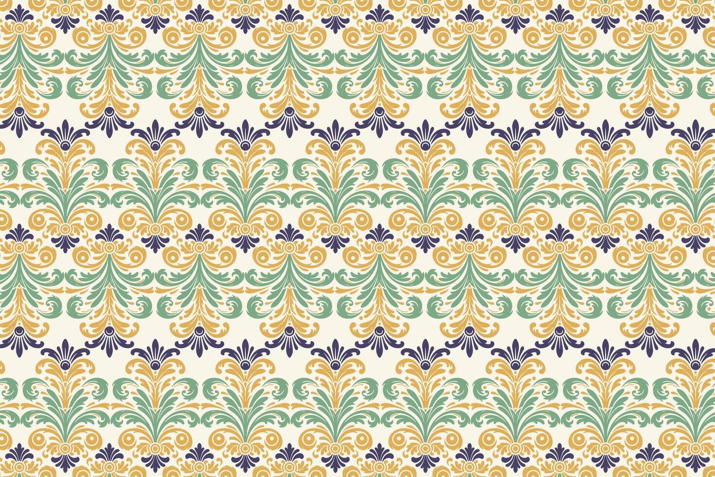 intricate floral pattern with botanical motifs wildflowers and tropical elements for fashion prints textile design wallpaper wrapping and fabric patterns vector