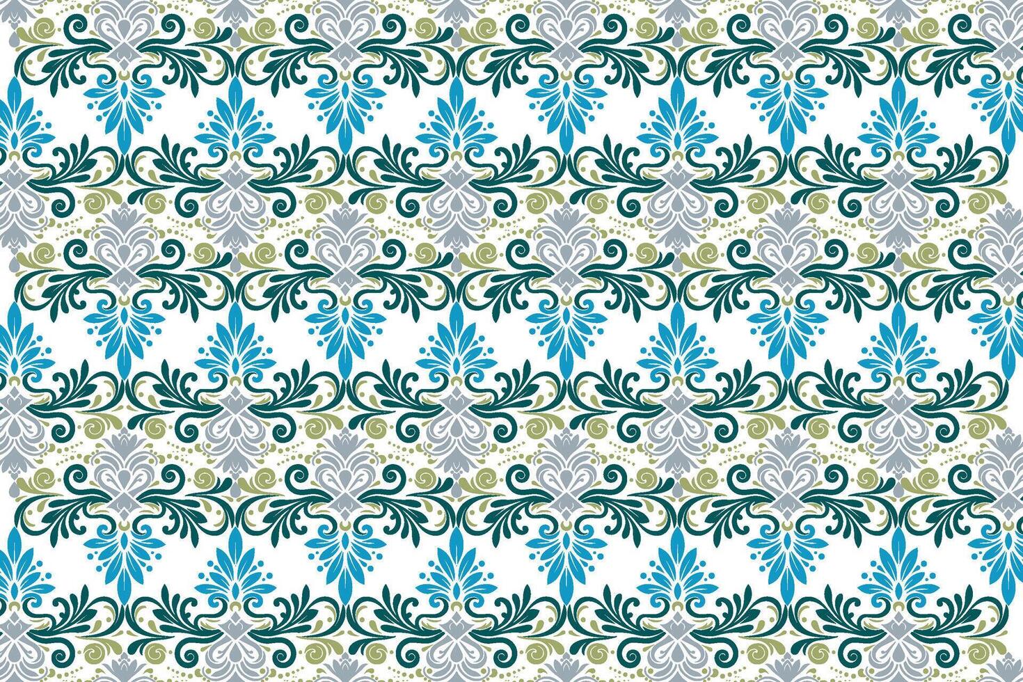 botanical floral pattern with wildflower and tropical motifs for fashion prints textile wallpaper and wrapping designs vector