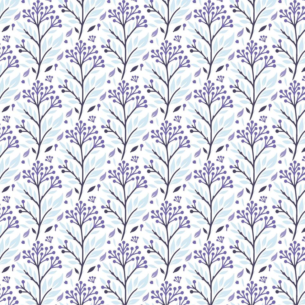creative floral pattern with botanical motifs wildflowers and tropical elements for fashion prints textile design wallpaper wrapping and fabric patterns vector