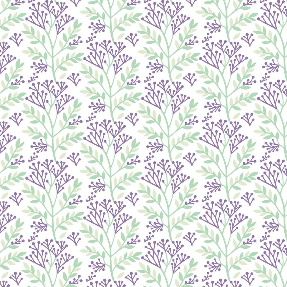 elegant all over floral pattern with tropical botanical motifs and wildflower designs for fashion prints textile wallpaper wrapping and fabric patterns vector
