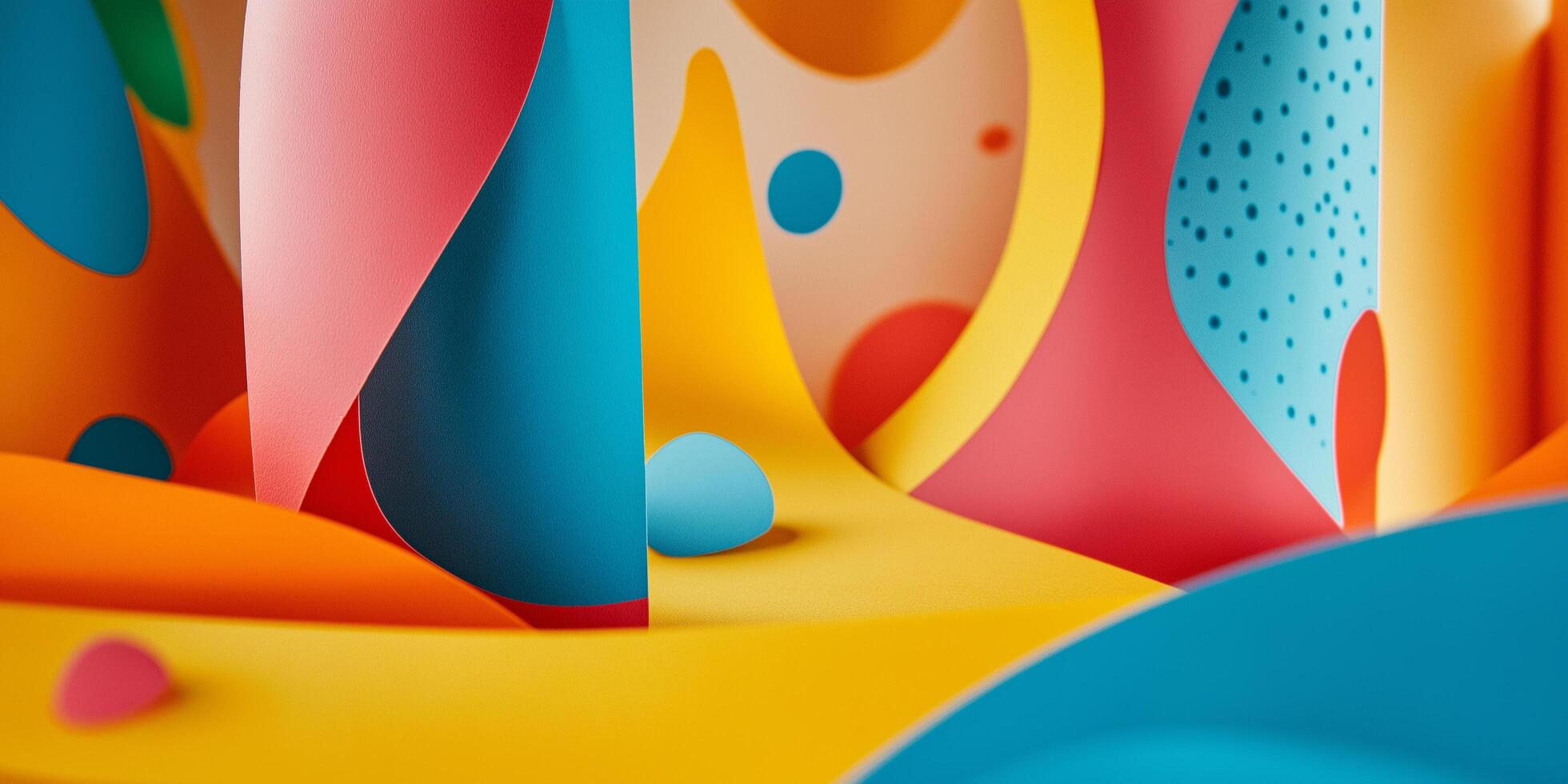 colorful paper art with a colorful design photo