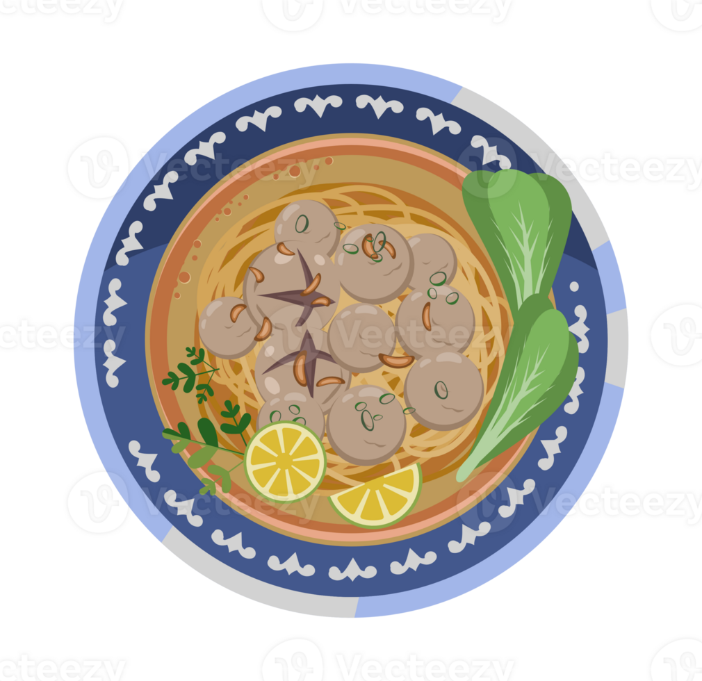 A plate of spaghetti with meatballs and lemon slices png
