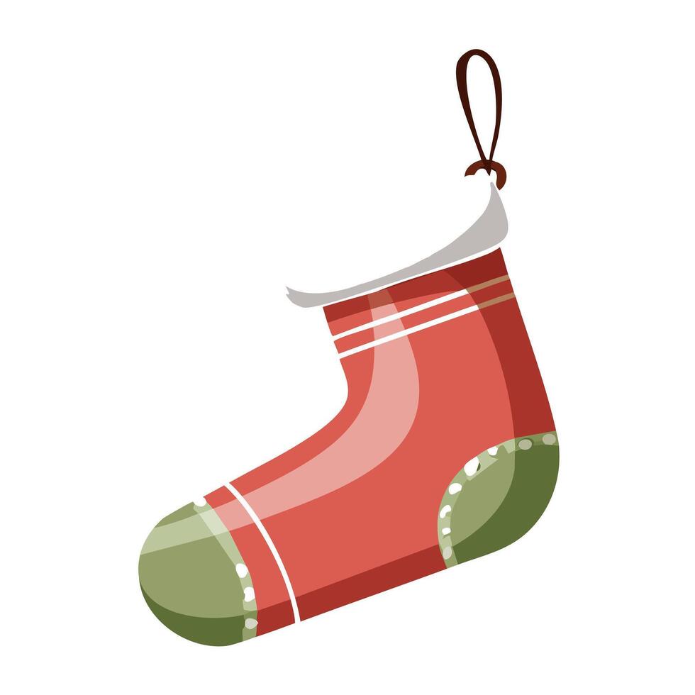 Christmas Socks Sock Sketch Decoration Winter Event Festival of X-Mas vector