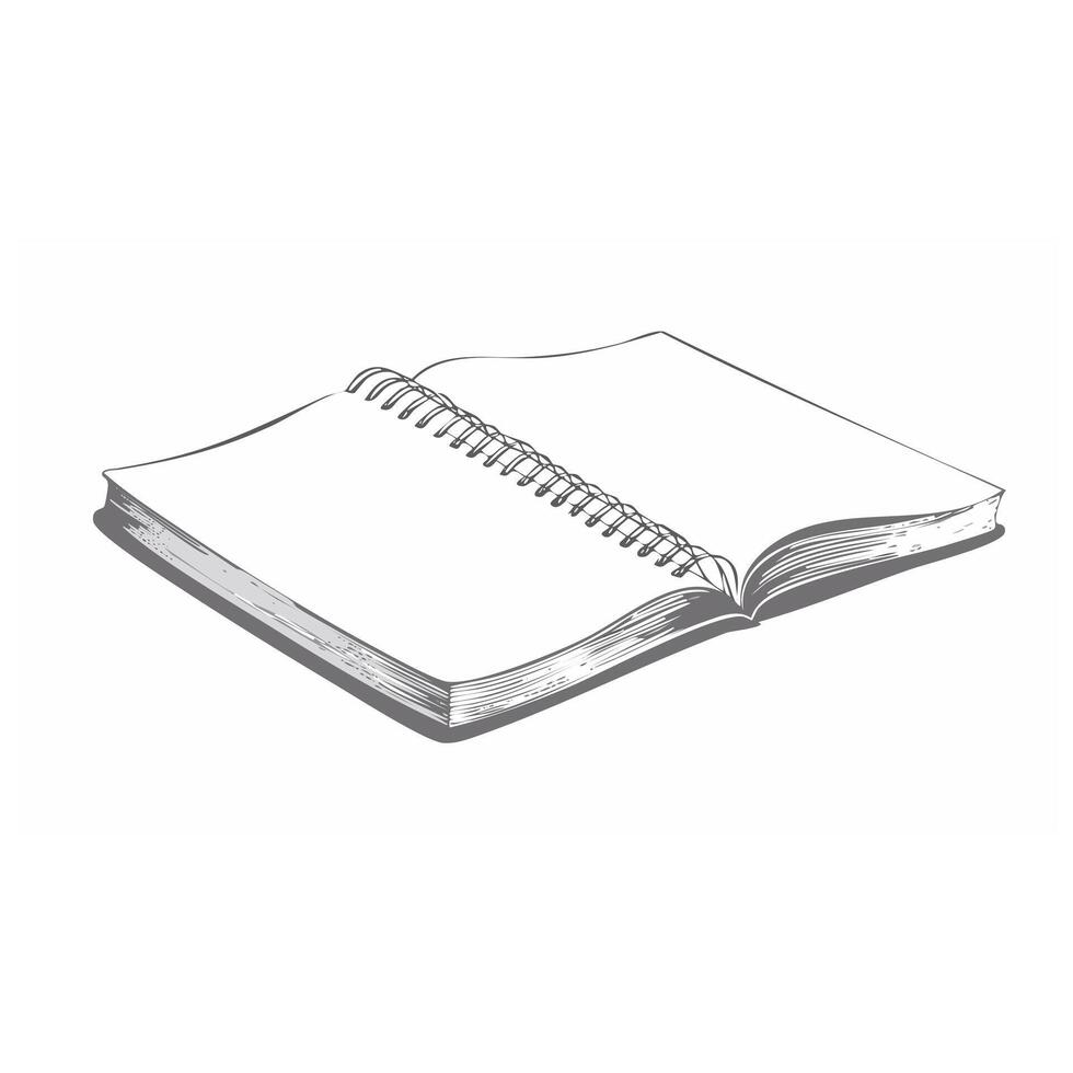 Notebook Book Sketch School Knowledge Education Learn Study vector