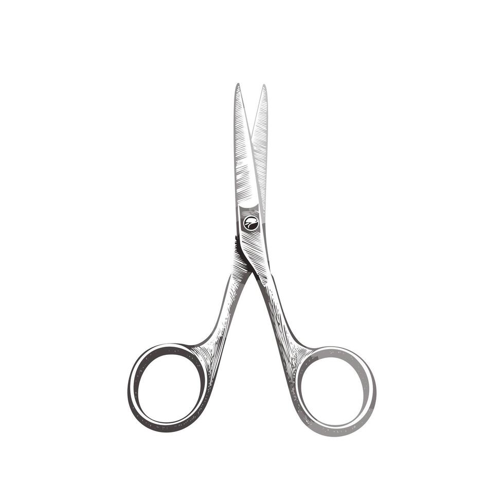Scissors Sketch Cut Tool Stationery School Knowledge Academy Learn Study Learning vector