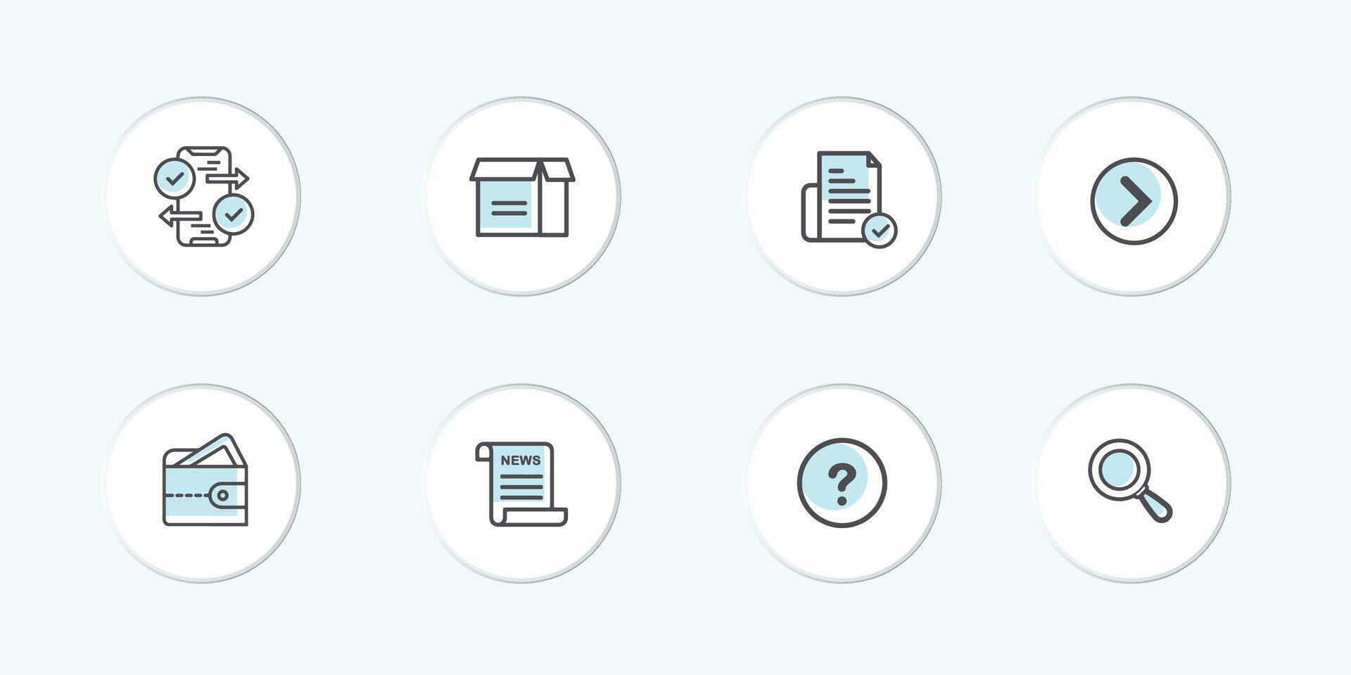 Smartphone device, product, news, report and help set. Mobile apps line icons. mobile payment and phone device app line icons. vector