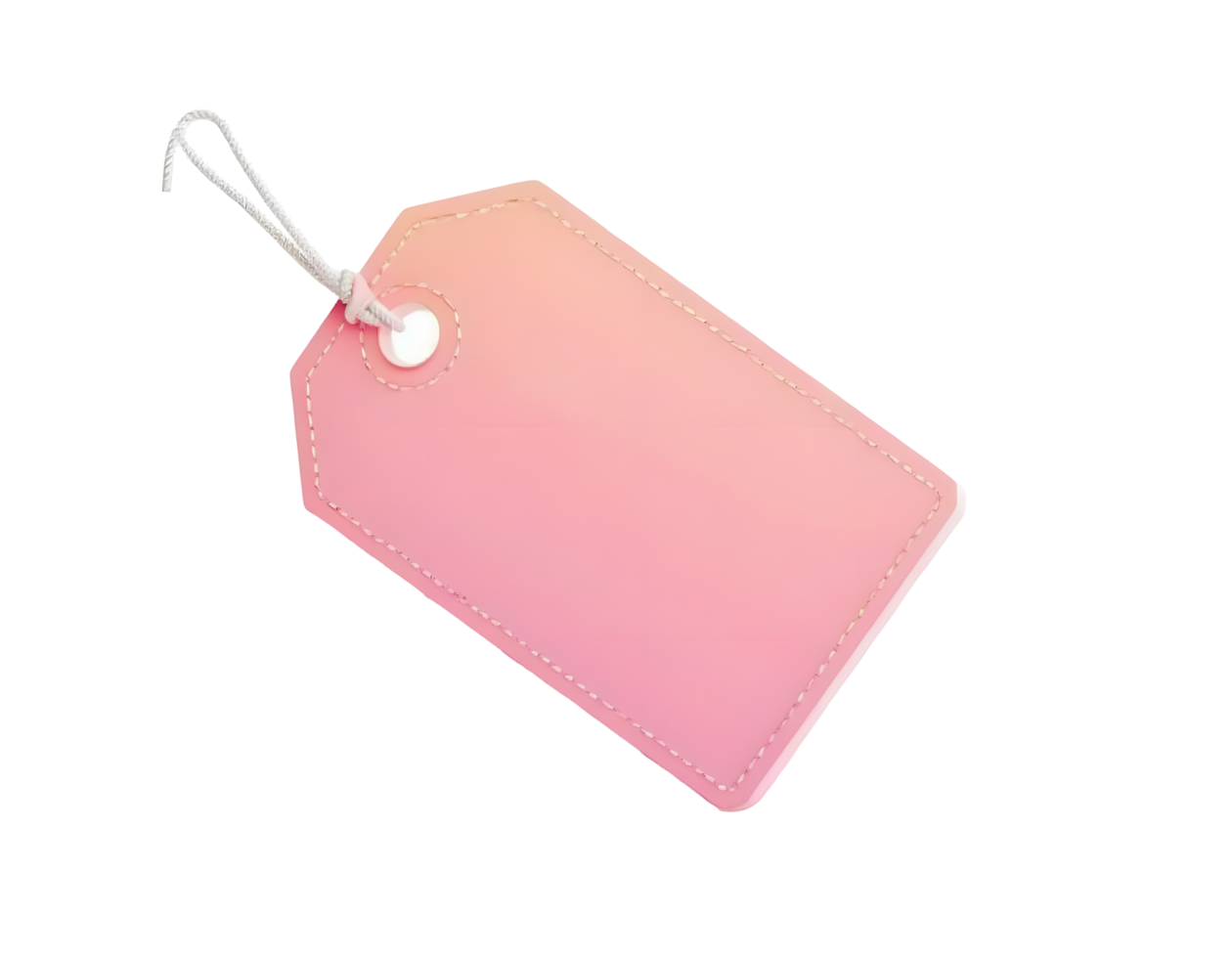 Pink Tag Label Mockup A Blank, Elegant Price Tag for Branding and Design png