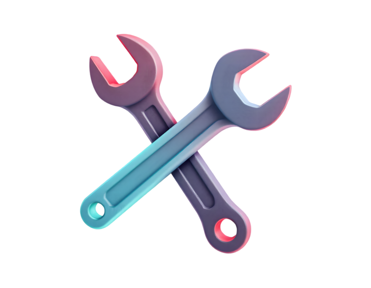 Crossed Wrenches A Symbol of Repair, Maintenance, and Technical Solutions png