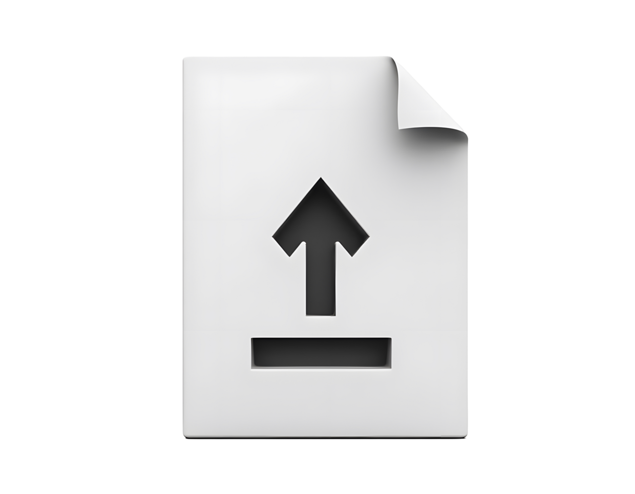 Upload Icon 3D Render of a Simple Upload Symbol png