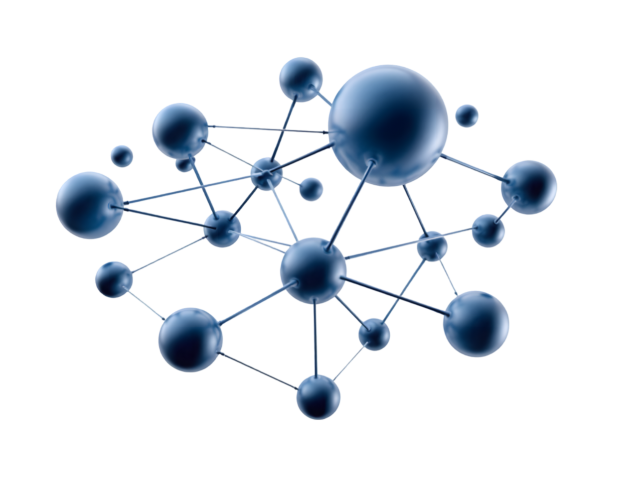 Abstract Molecular Structure A 3D Rendering of Interconnected Atoms png