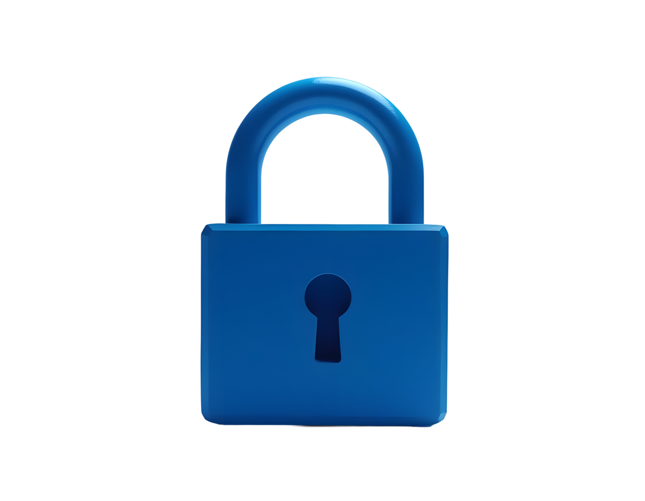 Blue Padlock Digital Security and Privacy Icon png