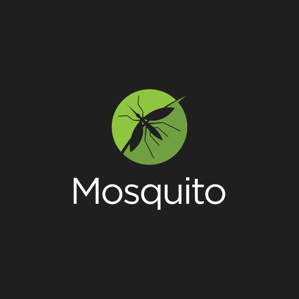 silhouette of a mosquito vector