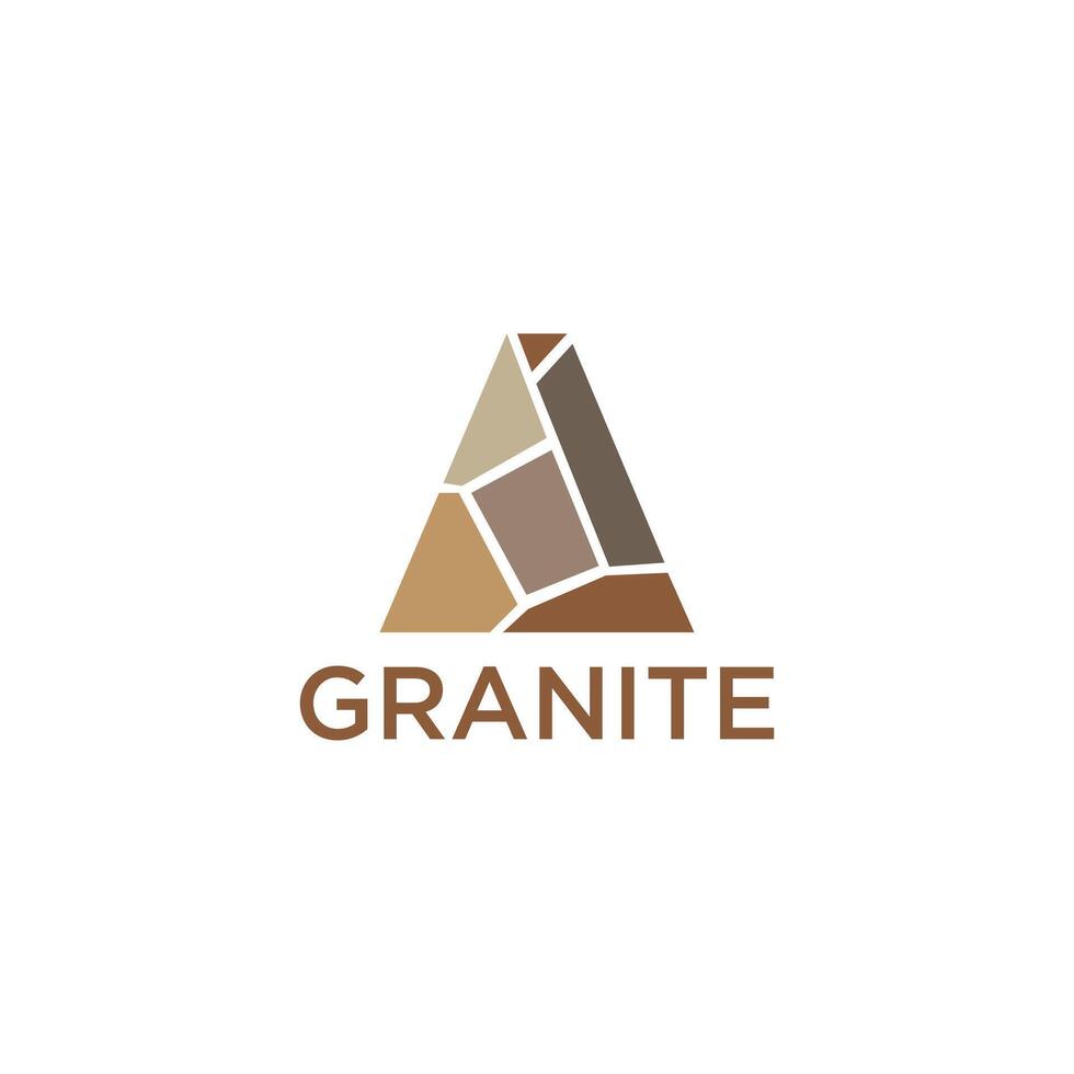 triangular shape composed of various shades vector