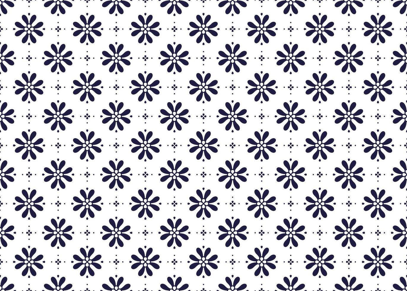 ethnic fabric seamless pattern, with decorative flowers blooming, design for cloth, carpet, batik, wallpaper, wrapping etc. vector