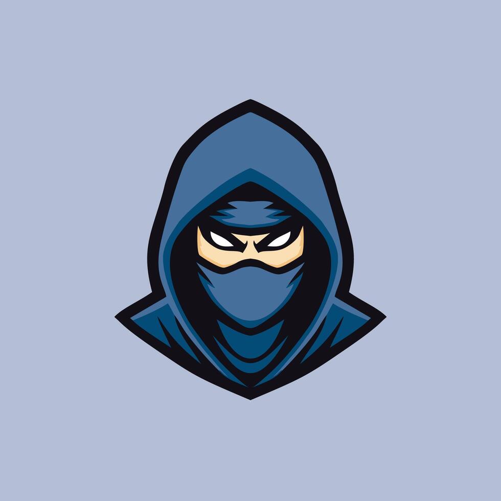 Ninja logo mascot design art illustration vector