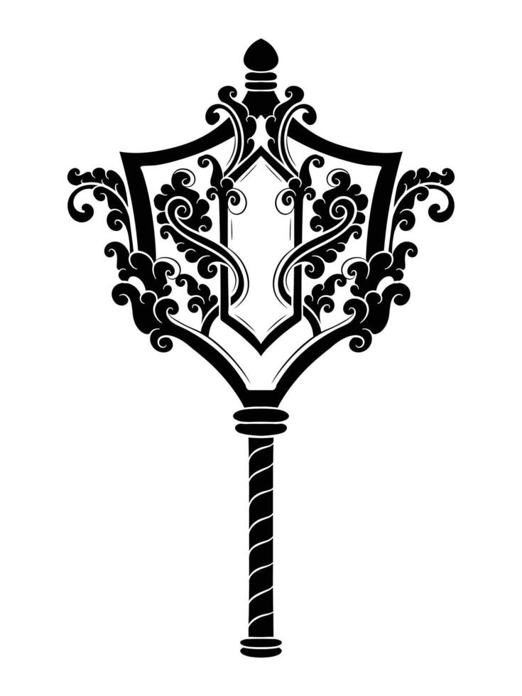 lantern vintage ornament floral vector