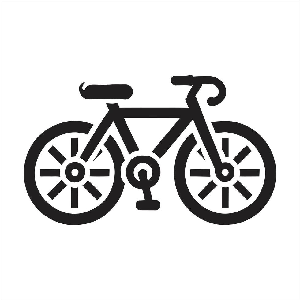 A bicycle icon on a white background vector