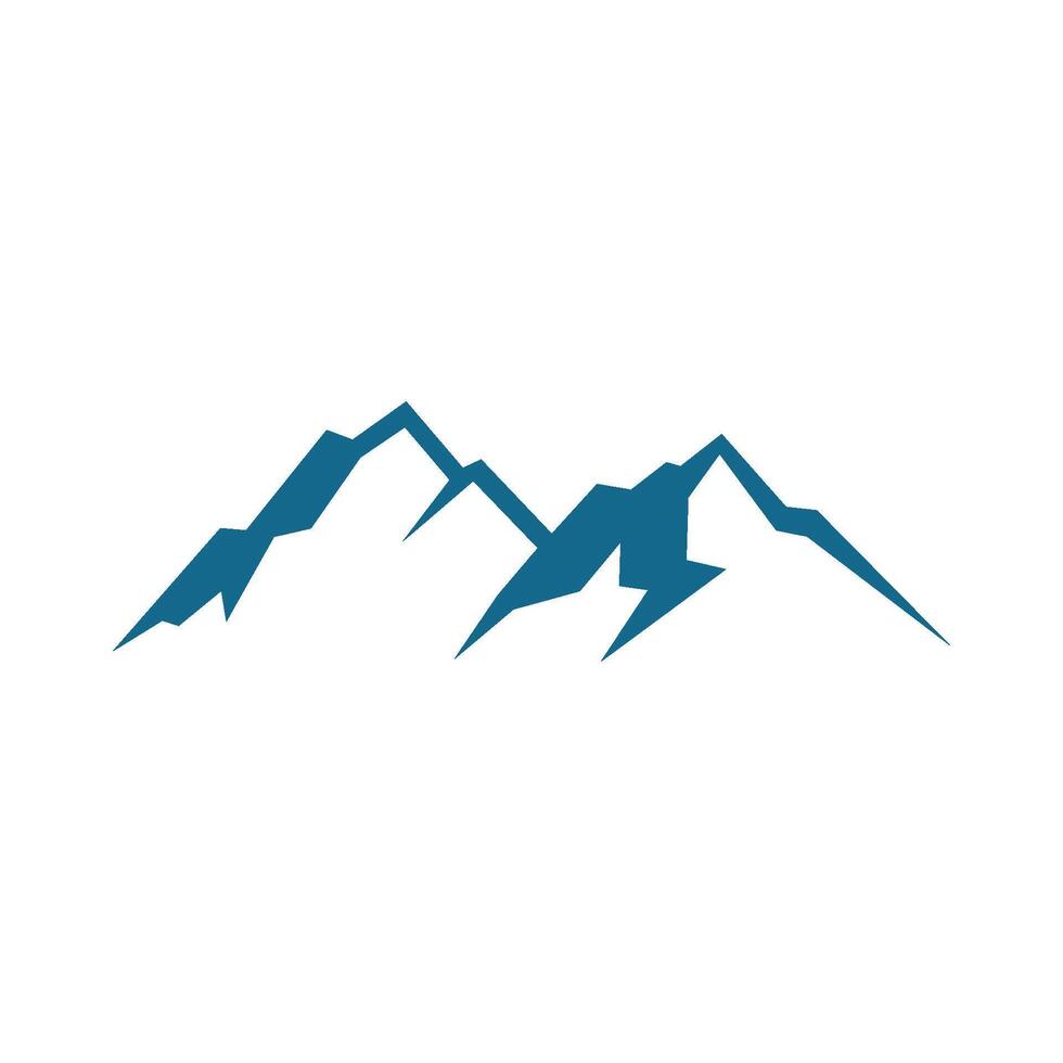 Blue Mountain line logo template Illustration Design. EPS 10. vector
