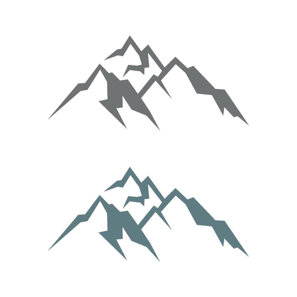 Set Mountain logo template Illustration Design. EPS 10. vector