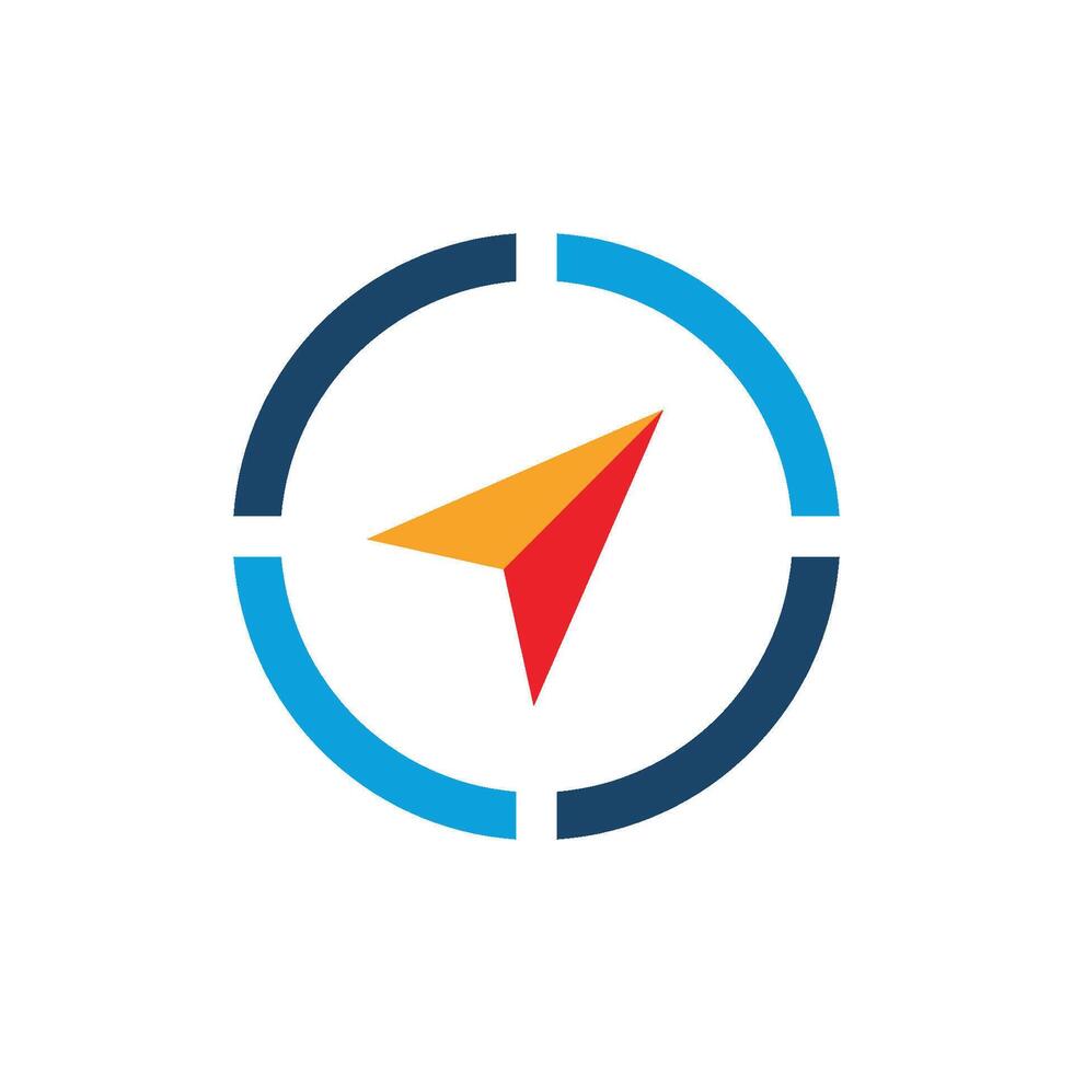 Compass Arrow Logo Template Illustration Design. EPS 10. vector