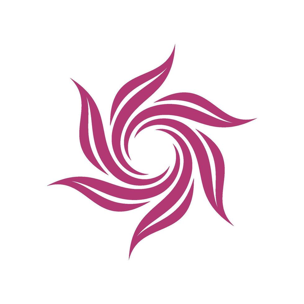Purple Petals Blossom Flower Logo Template Illustration Design Illustration Design. EPS 10. vector