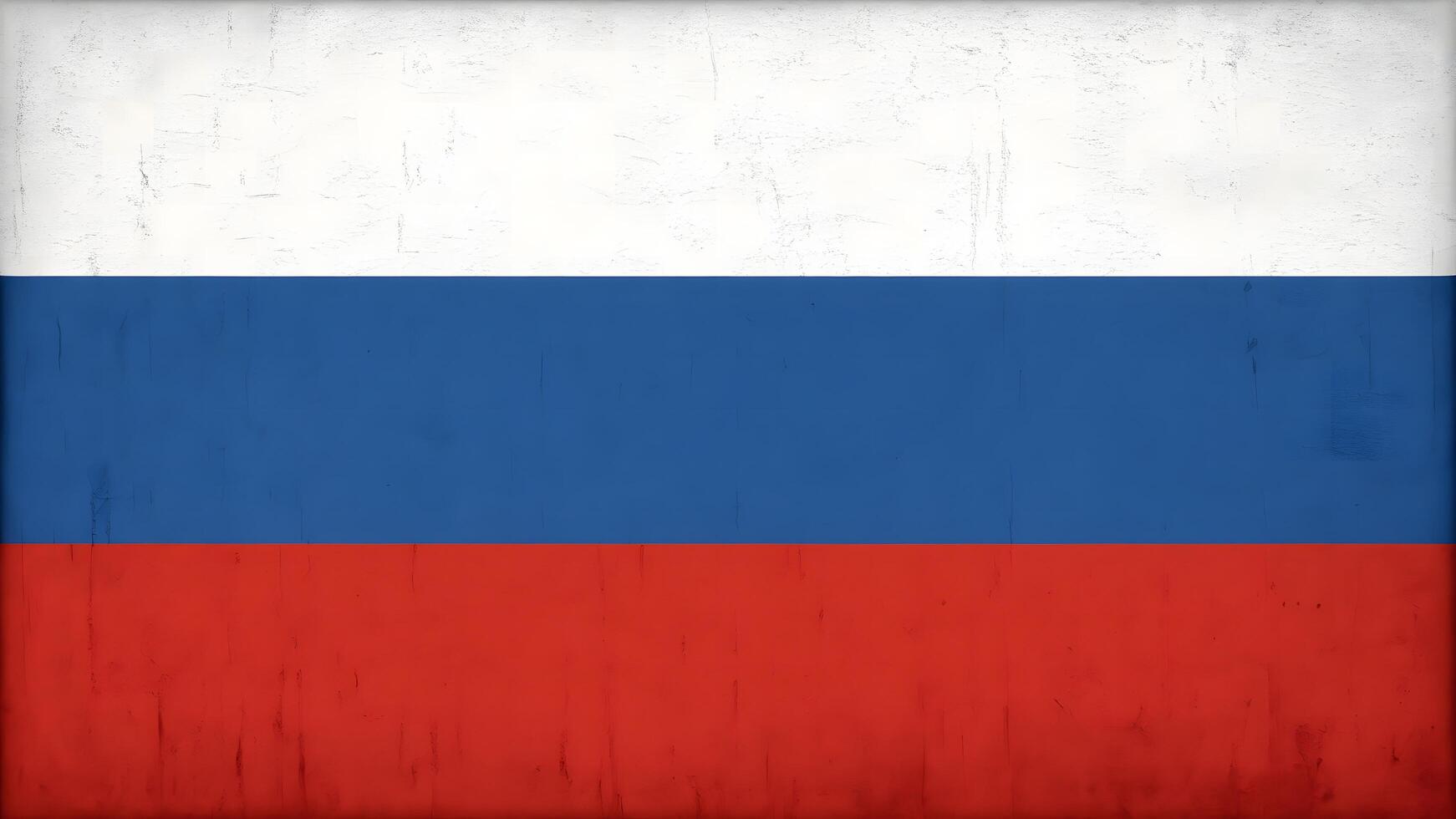 the russian flag on a grungy background photo