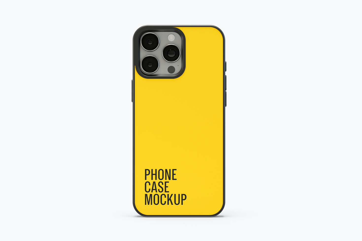 Phone Case Mockup Front View psd