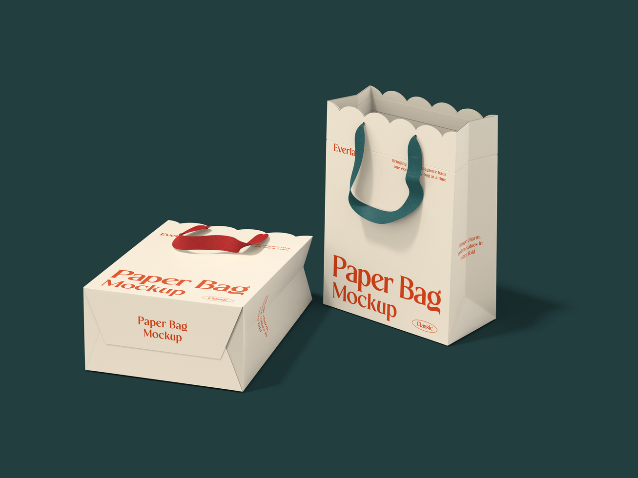 Luxury Paper Bag Mockup psd