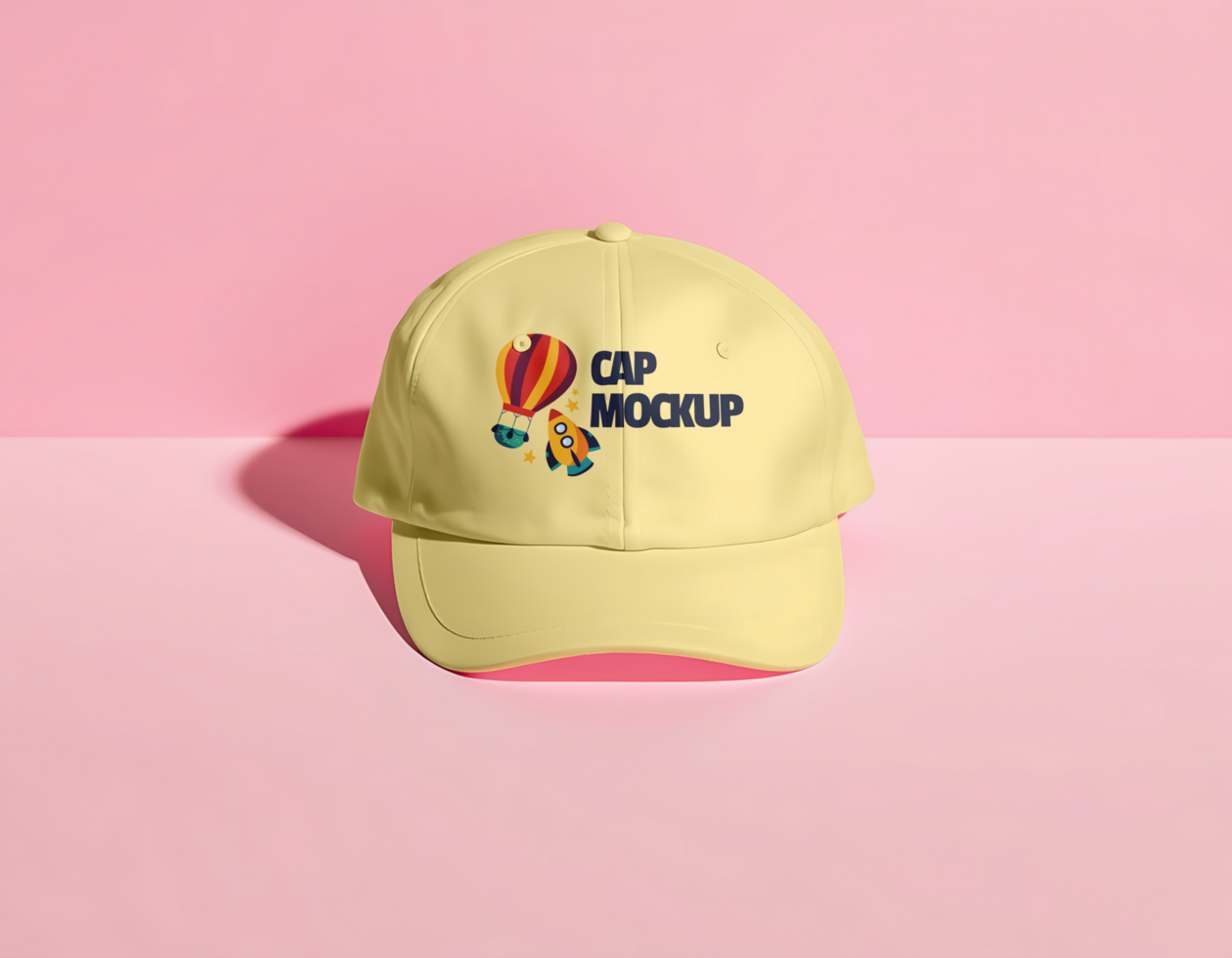 cap branding kindergarten school mockup psd