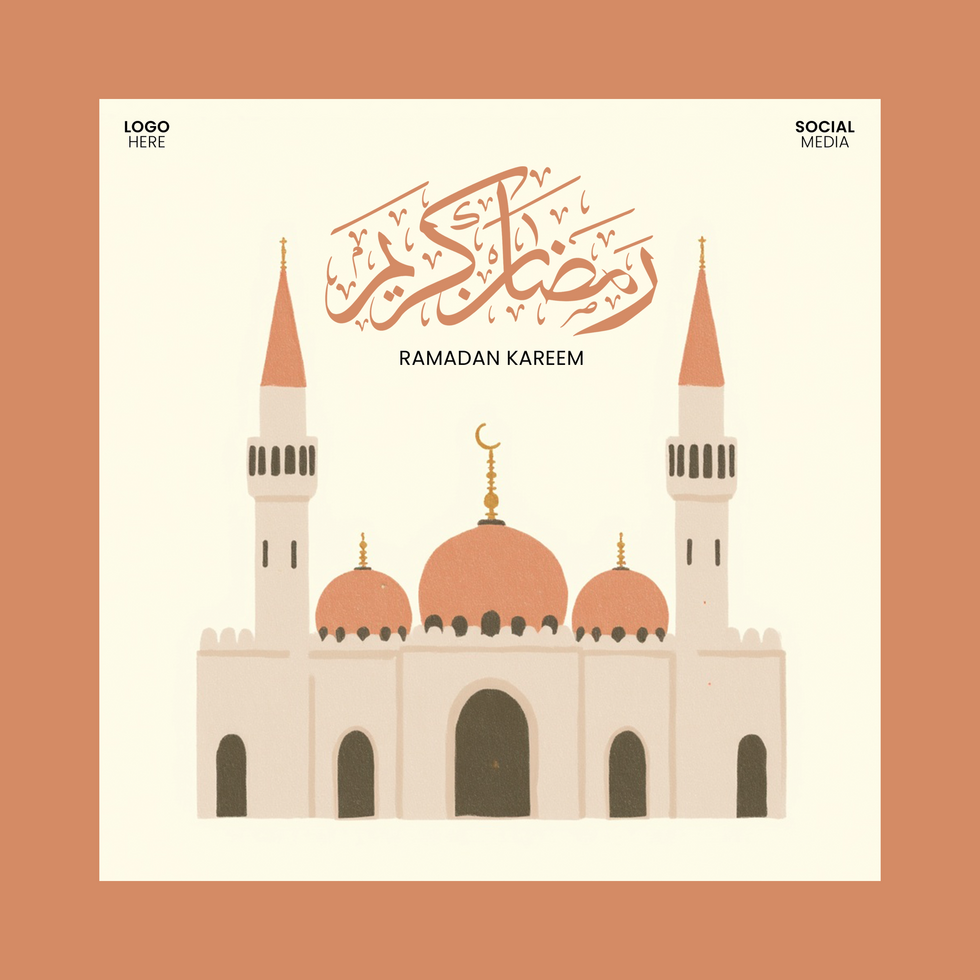 Elegant Editable Template for Ramzan Kareem Social Media Graphics psd