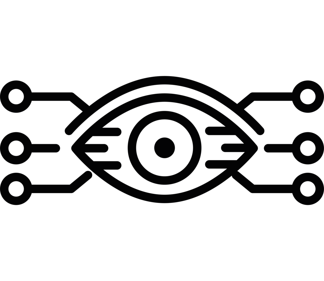 ai technology eye icon isolated png