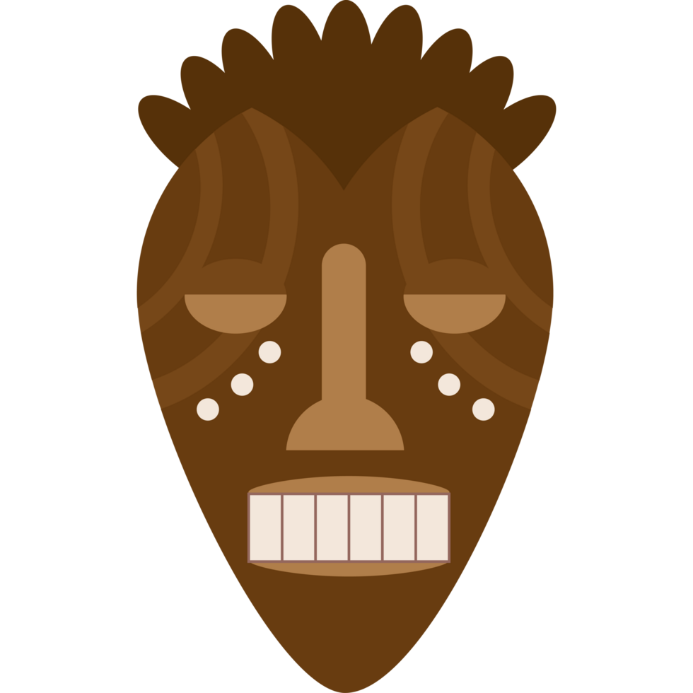 nigerian mask folklore illustration design png
