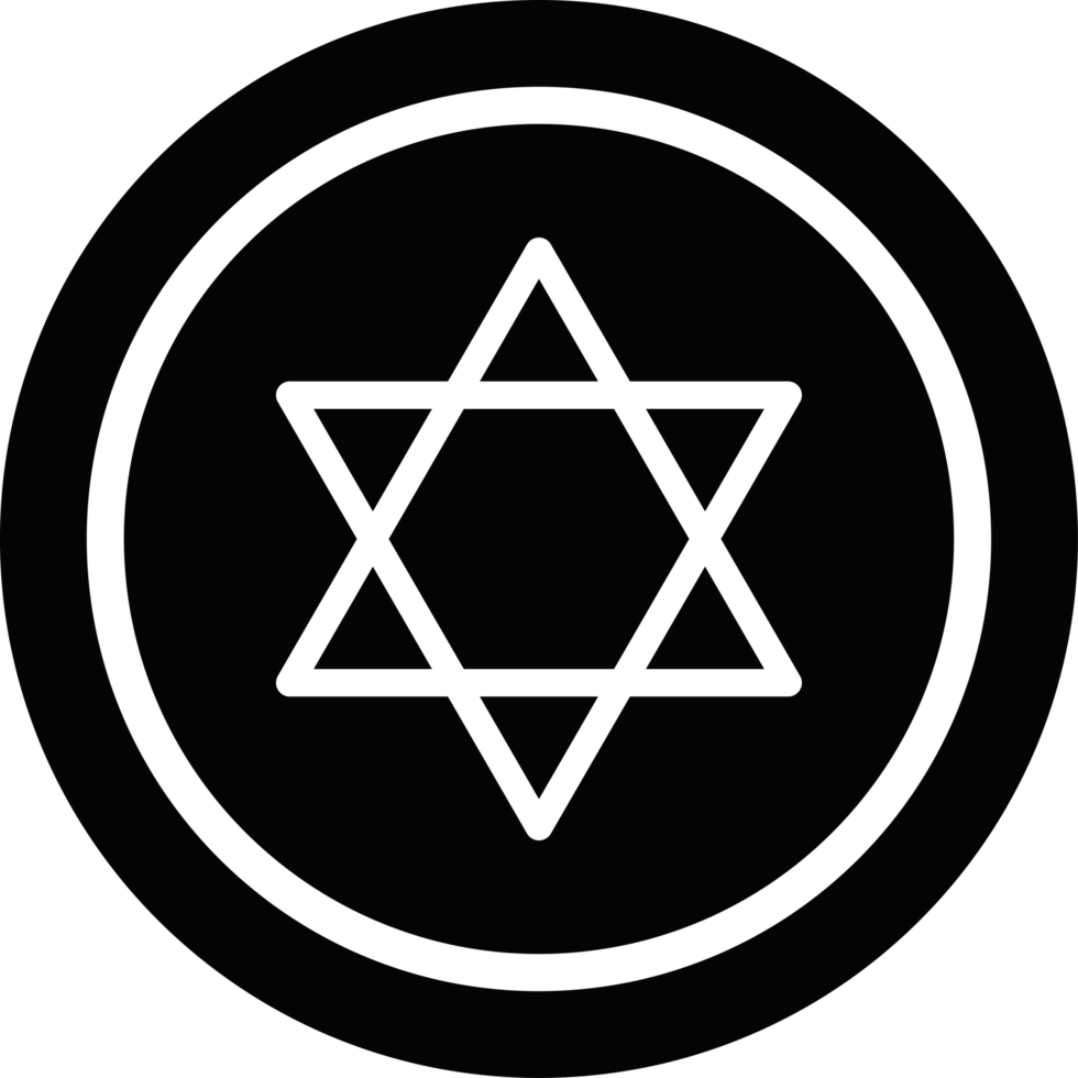 Star of david isolated design png