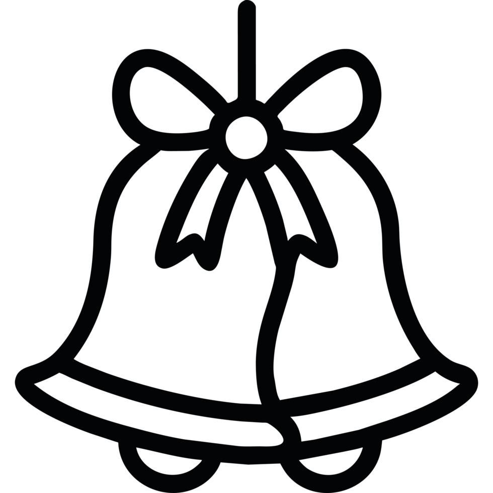 christmas bells icon isolated png